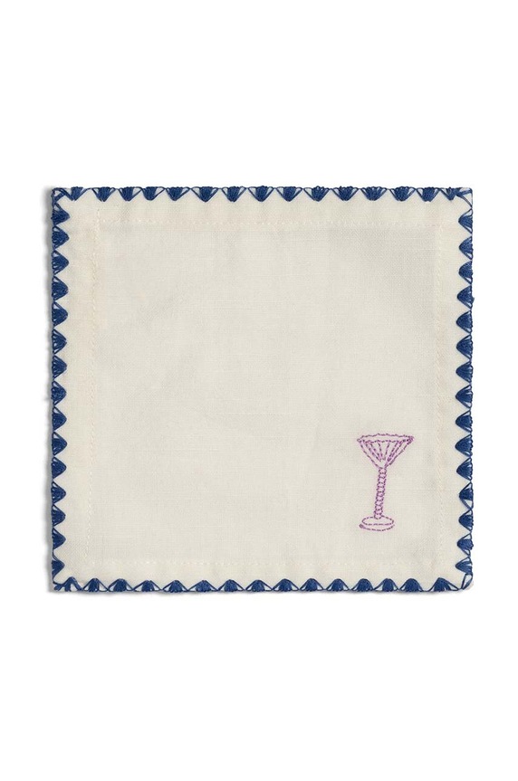 Set koktajl prtičkov &k amsterdam Napkin Cocktail Zigzag 4-pack 6044.02 pisana AA00