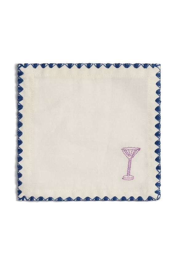 Set koktajl prtičkov &k amsterdam Napkin Cocktail Zigzag 4-pack 6044.02 pisana AA00