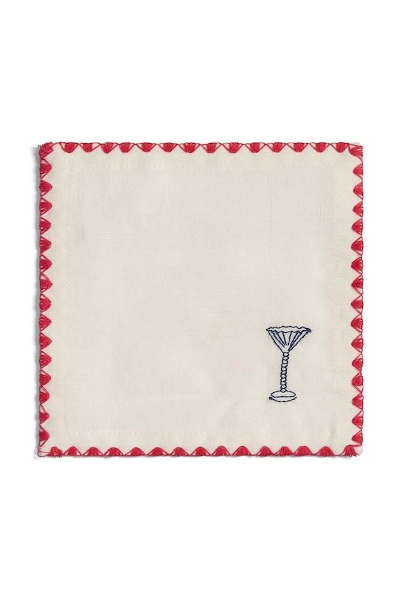 Set koktajl prtičkov &k amsterdam Napkin Cocktail Zigzag 4-pack pisana 6044.02