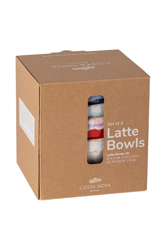 Costa Nova zestaw misek Latte Bowls Set 550 ml 4-pack DSS09.MLT multicolor AA00