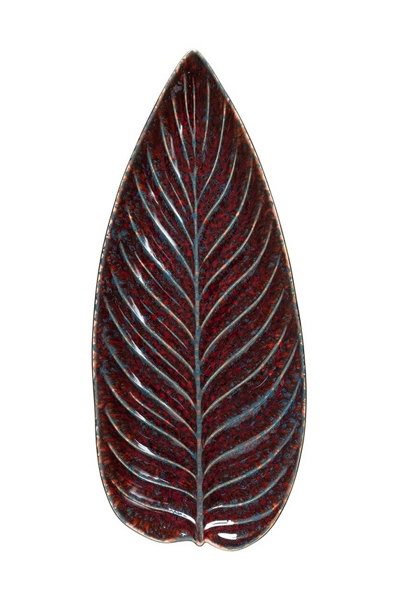 Servírovací talíř Costa Nova Riviera Strelizia 40 cm burgundské VEA401.VGN