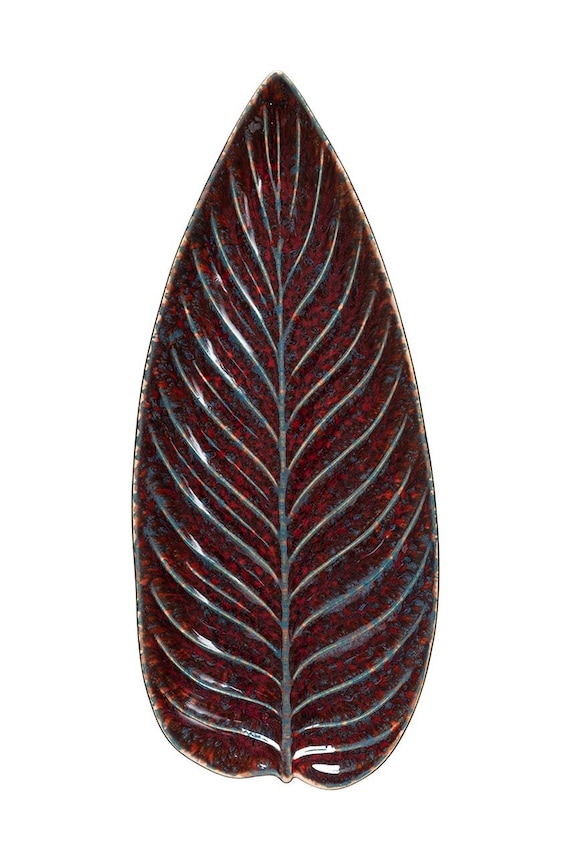 Servírovací talíř Costa Nova Riviera Strelizia 40 cm burgundské VEA401.VGN