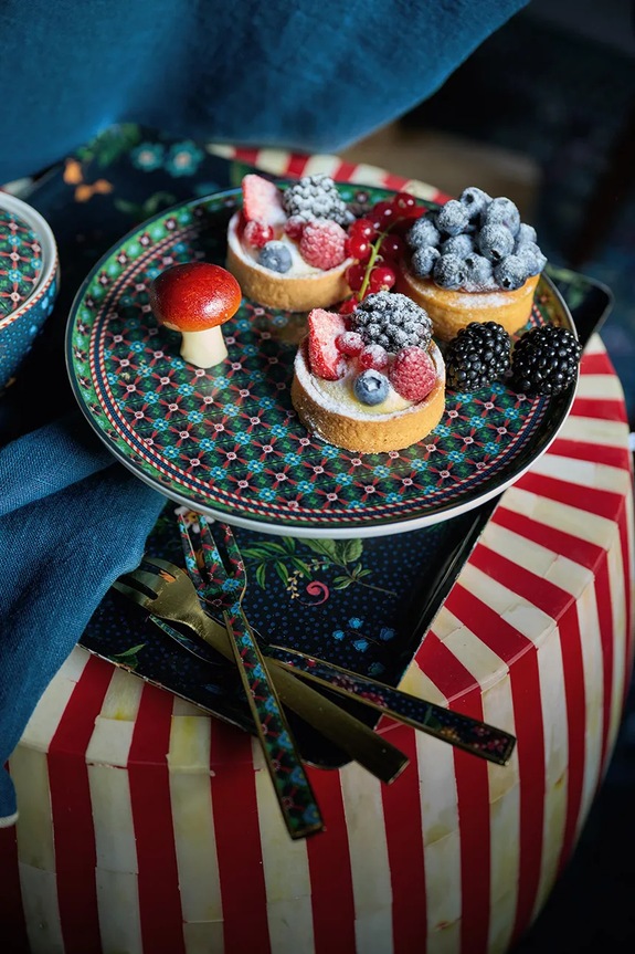 Kuhinja i bar Etažer Pip Studio Mini Cake Tray Clover 51.018.163 šarena