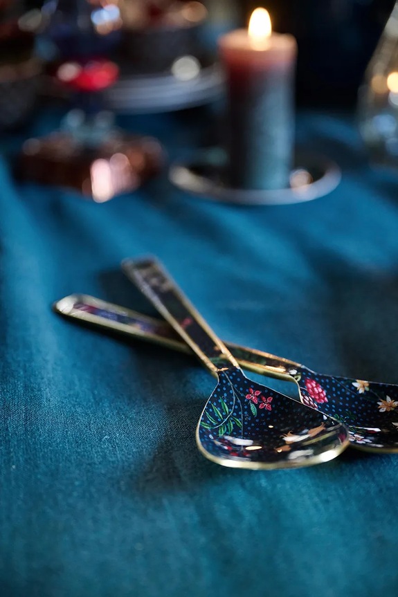 Pip Studio łyżki sałatkowe Enamelled Berry Blues multicolor 51.061.026