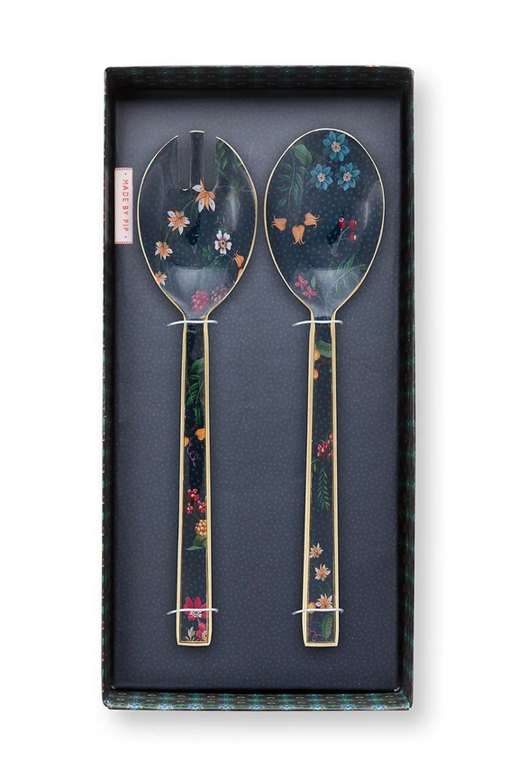 Kuchnia i bar Pip Studio łyżki sałatkowe Enamelled Berry Blues 51.061.026 multicolor