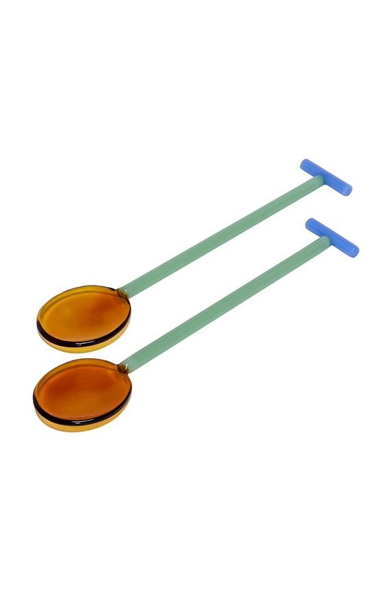 Κουτάλια σαλάτας Hübsch 2-pack πολύχρωμο 661703