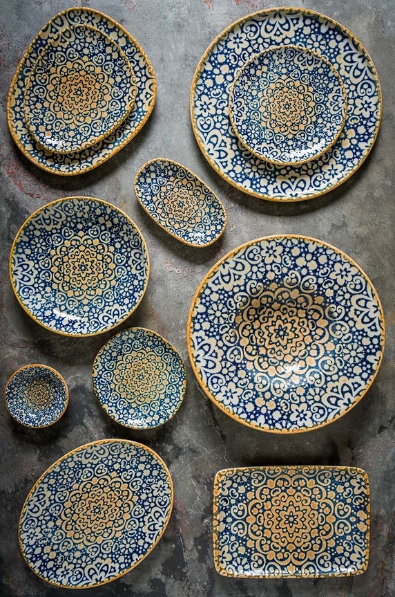 Kuchnia i bar Bonna zestaw talerzy Alhambra Vago 24 cm 6-pack ALHVAO24DZ.SET.6 multicolor