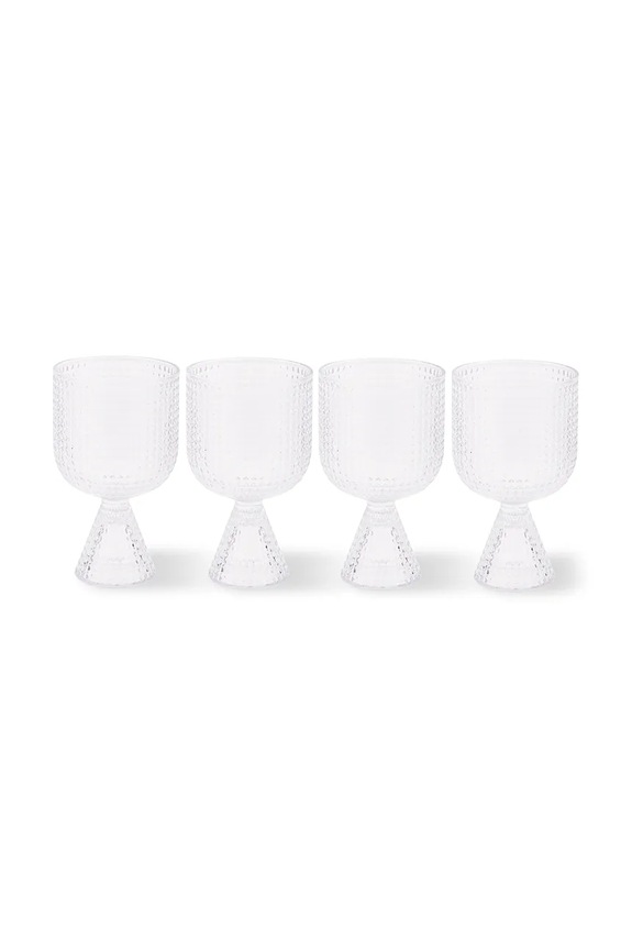 Pols Potten set calici da vino Rooftop 390 ml transparente 140.230.218