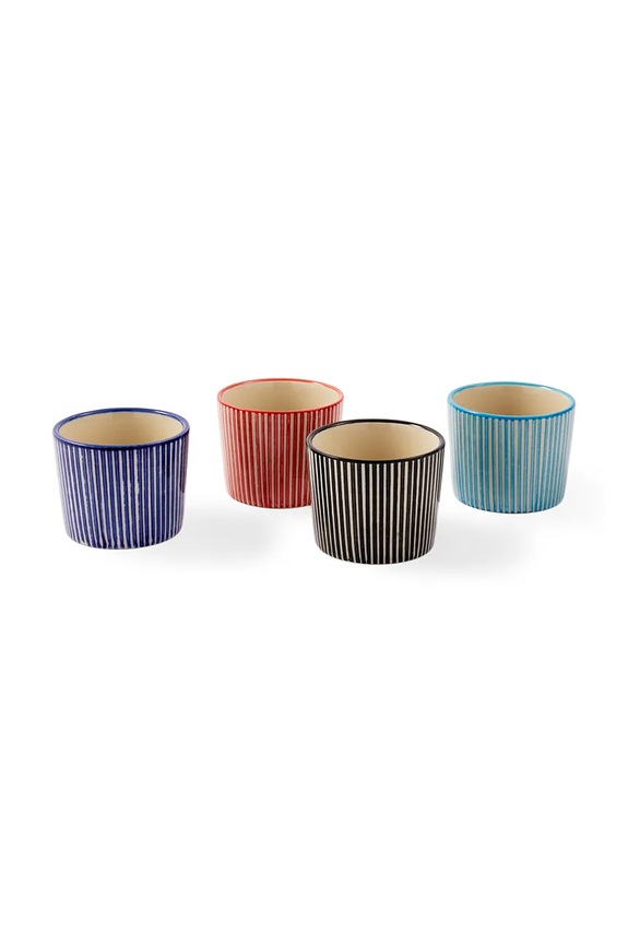 Pols Potten zestaw filiżanek do espresso Handpainted 150 ml 4-pack multicolor 240.400.013