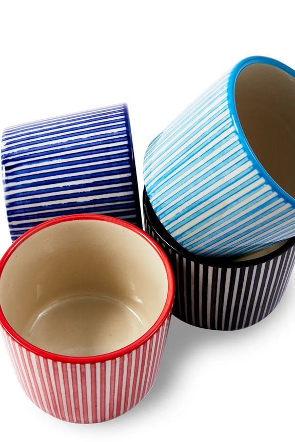 Pols Potten zestaw filiżanek do espresso Handpainted 150 ml 4-pack 240.400.013 multicolor AA00