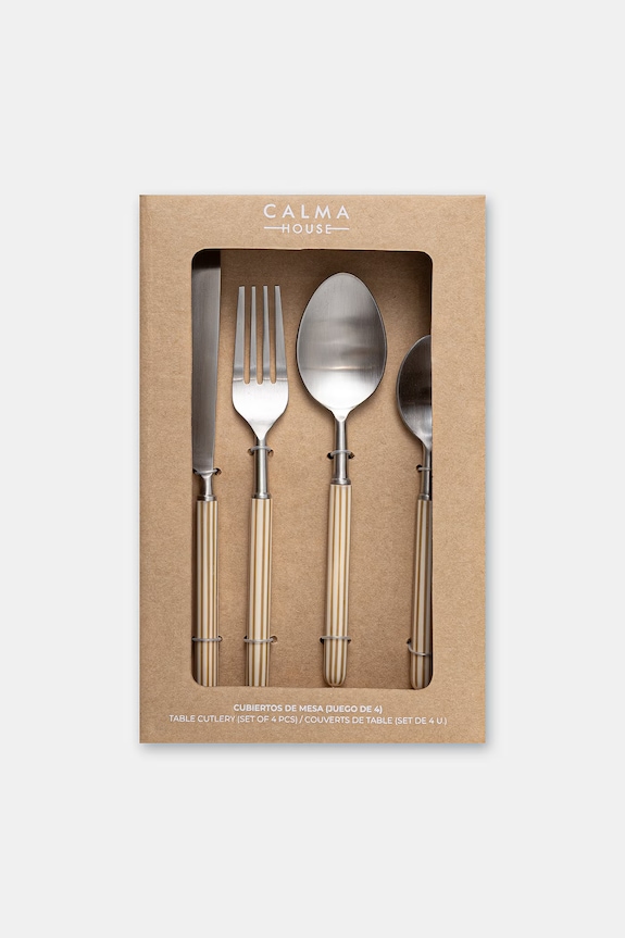 Kuhinja i bar Set pribora za jelo Calma House Mango 4-pack MANGO.C22.CRU bež