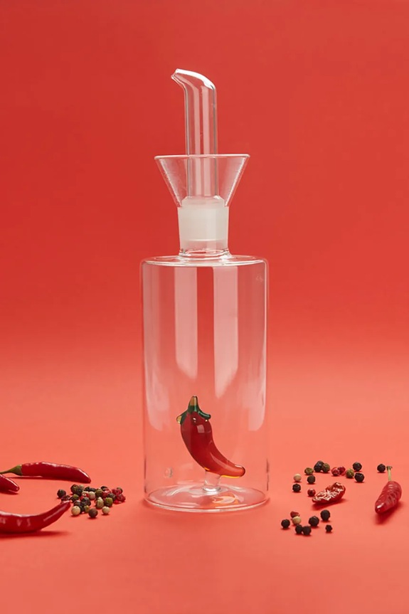 Kuchnia i bar Balvi dozownik na oliwę Chilli 350 ml 27978 transparentny