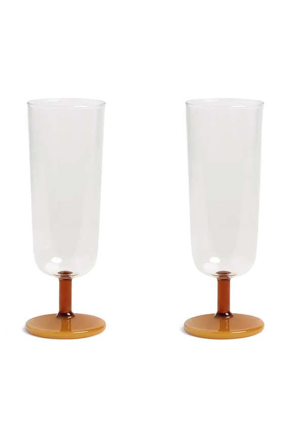 Σετ ποτηριών σαμπάνιας &k amsterdam mingle amber 250 ml 2-pack πολύχρωμο 354.09