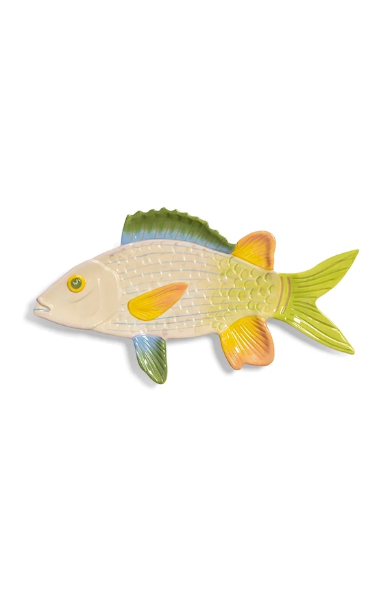 &k amsterdam piatto da portata fish trigger multicolore 2797.39