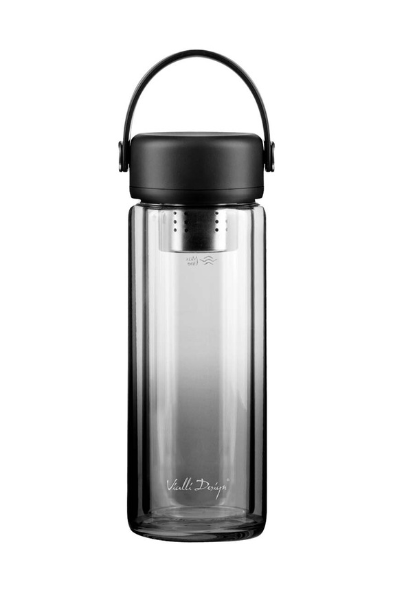 Vialli Design sticlă de ceai Fuori 350 ml negru 30176