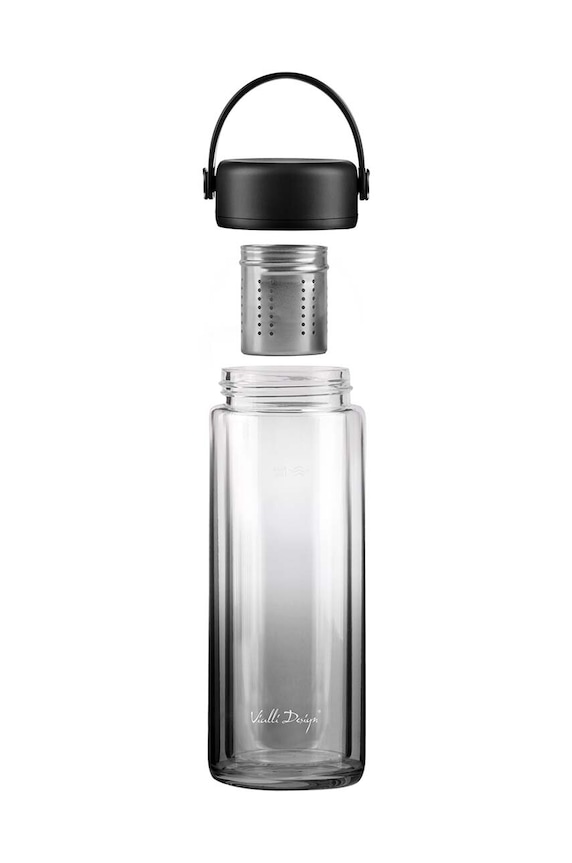 Vialli Design sticlă de ceai Fuori 350 ml 30176 negru AA00