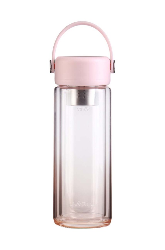 Vialli Design bottiglia con infusore Fuori 350 ml rosa 30206.