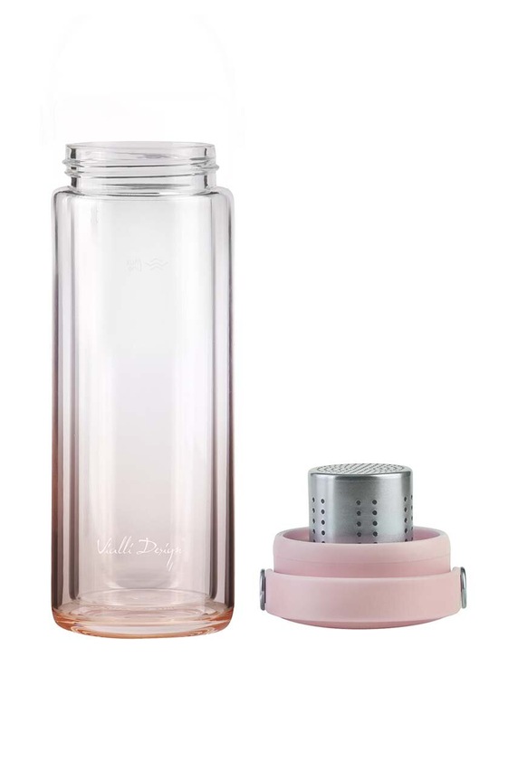 Vialli Design bottiglia con infusore Fuori 350 ml 30206. rosa AA00