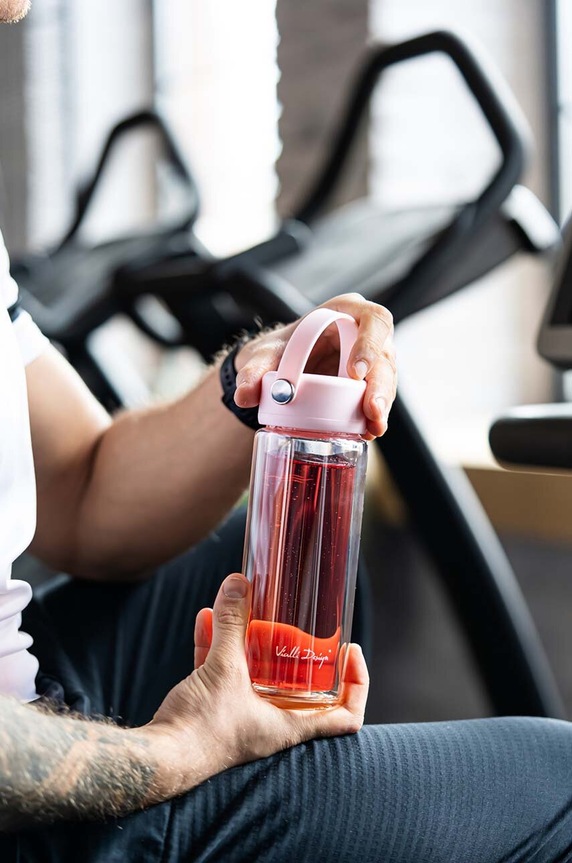 Cucina e Bar Vialli Design bottiglia con infusore Fuori 350 ml 30206. rosa
