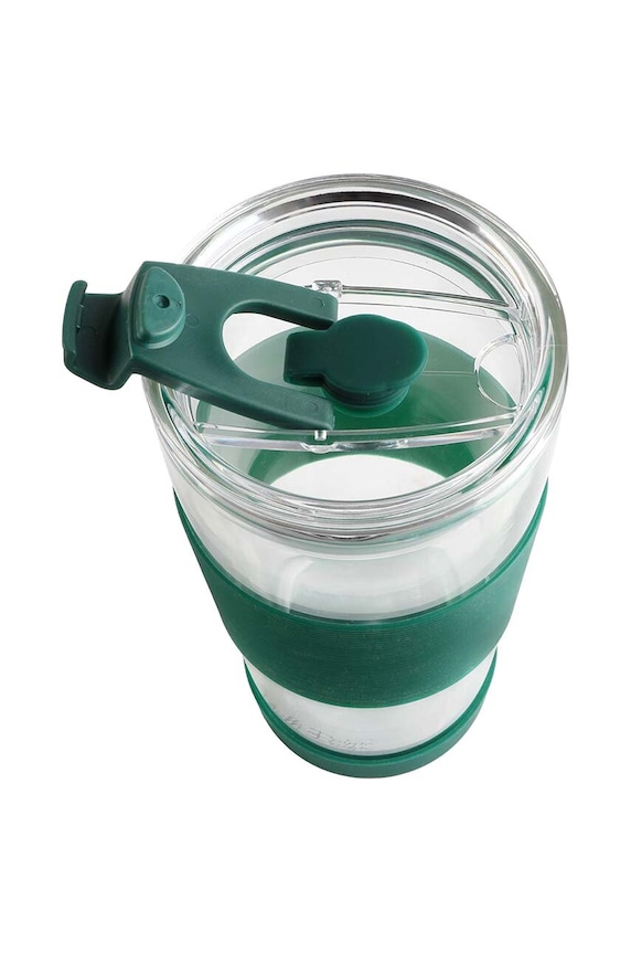 Ισοθερμική κούπα με καλαμάκι Vialli Design Fuori 600 ml πράσινο 30398.