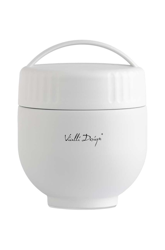 Vialli Design thermos con contenitore e cucchiaio Fuori 680 ml bianco 30282
