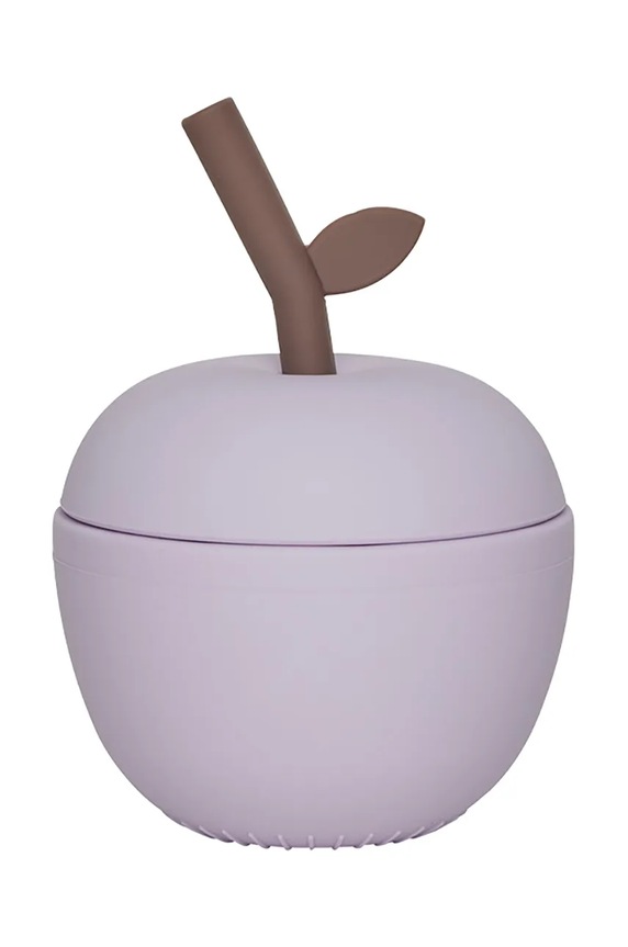 Šalica s poklopcem OYOY Apple Cup 120 ml šarena M107559