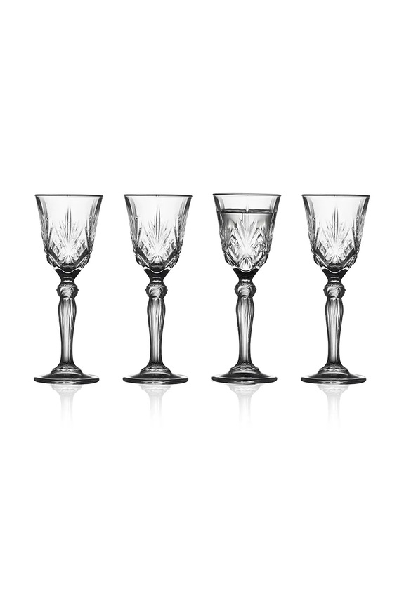 Set čaša Lyngby Melodia 50 ml 4-pack šarena 31133