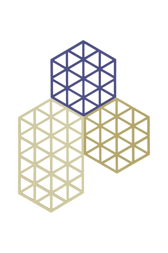 Zone Denmark suport pentru mâncăruri fierbinți Triangles 3-pack multicolor 32706