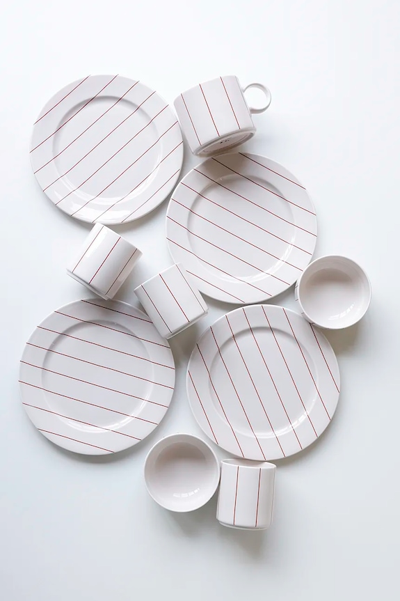 Πιάτο γλυκού Design Letters Pyjamas Plate 23 cm 10101025PBFRSTRIPE πολύχρωμο