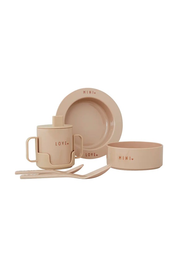 Παιδικό σετ πρωινού Design Letters Mini Favourite 5-pack πολύχρωμο 20103025BEIGE