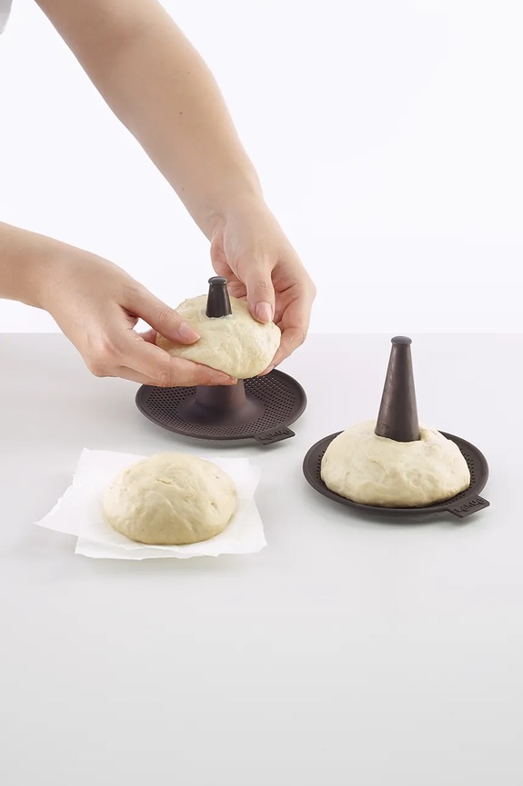 Kuchnia i bar Lekue foremki do bajgli 6-pack 882548 brązowy