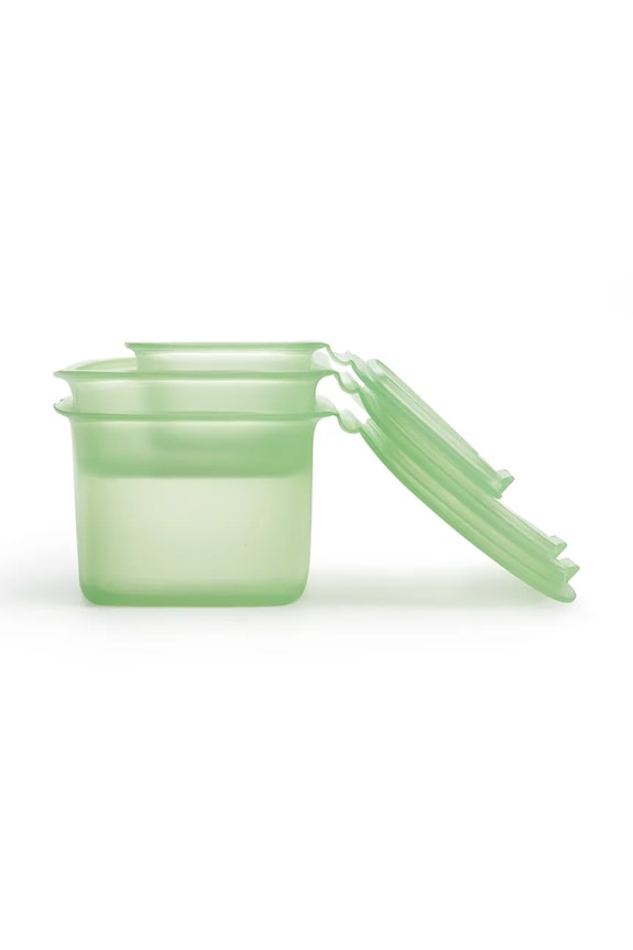 Lekue set recipiente de depozitare cu capace 0,2 / 0,5 / 1 L 3-pack 881886 verde AA00