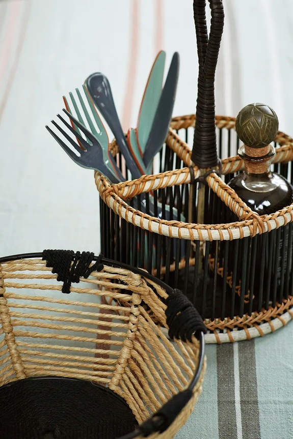 Bucătărie și bar Madam Stoltz organizator de bucătărie Bamboo MK2711.47 multicolor