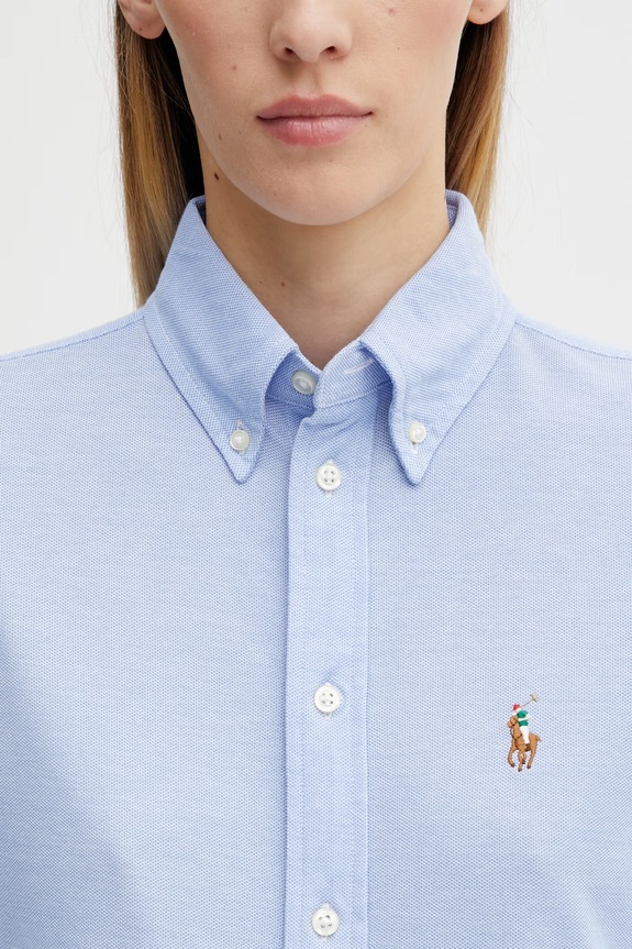 Polo Ralph Lauren camicia in cotone blu 211664427001