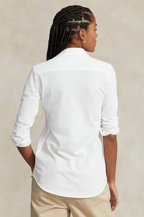 Polo Ralph Lauren camicia in cotone 211664427003 bianco AA00