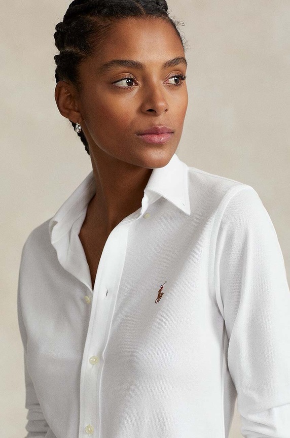 Polo Ralph Lauren camicia in cotone bianco 211664427003