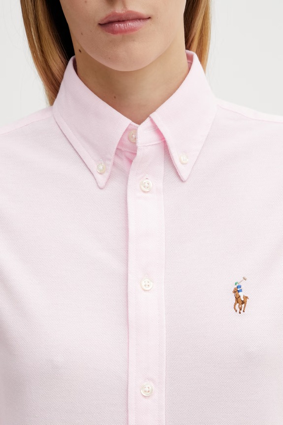 Бавовняна сорочка Polo Ralph Lauren рожевий 211664427002