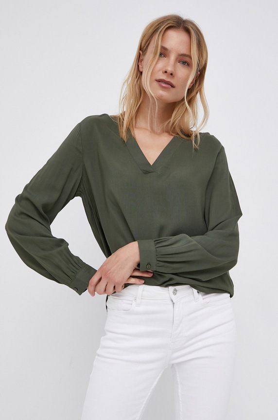 Jacqueline de Yong Bluzka casual zielony 15212759