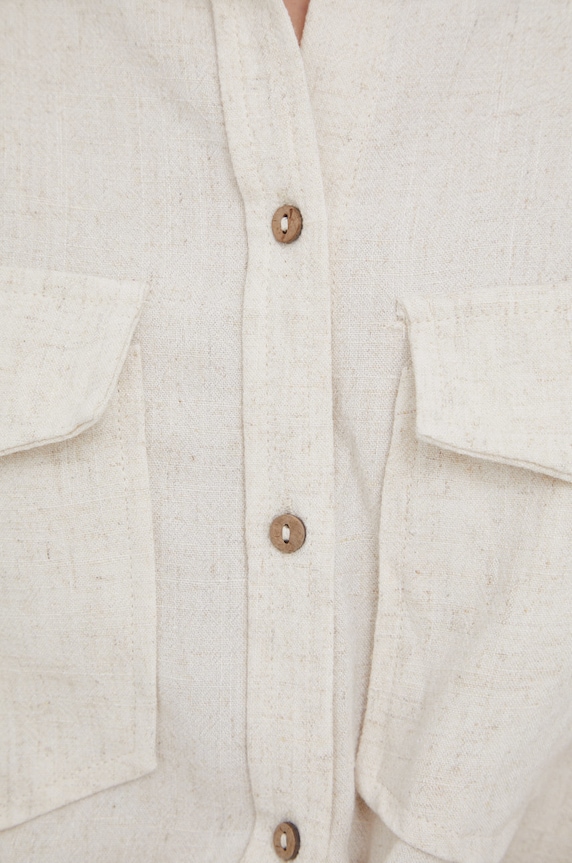 Srajca s primesjo lanu Y.A.S 26025742 bež AA00