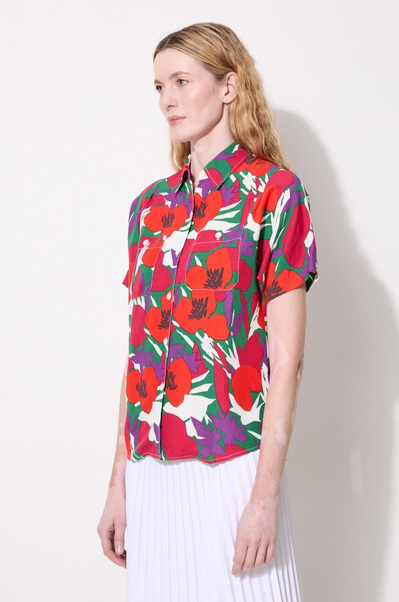 A.P.C. linen blend shirt multicolor VIAJQ.F12504