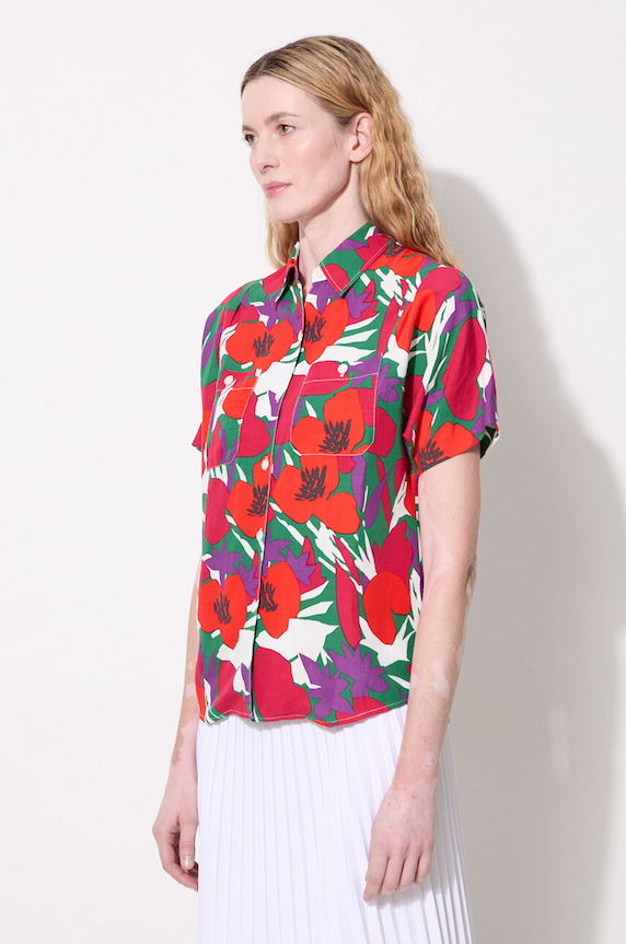 A.P.C. linen blend shirt multicolor VIAJQ.F12504