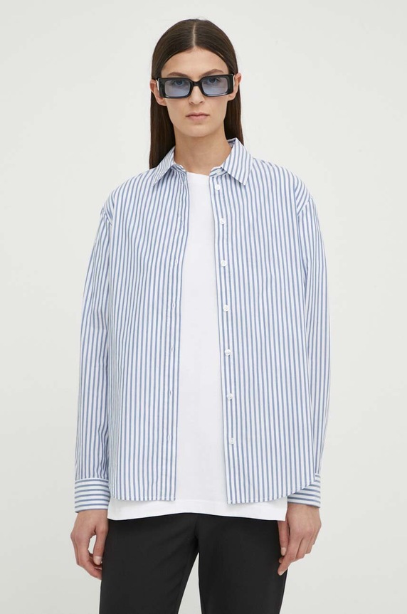 Samsoe pamut ing SAMADISONI pamut kék F10000024