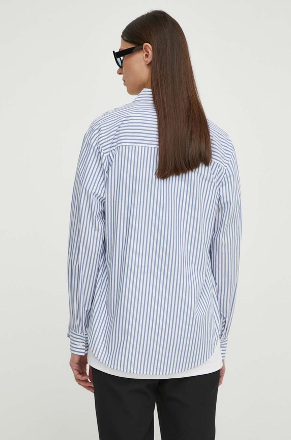 Ruházat Samsoe pamut ing SAMADISONI F10000024 kék