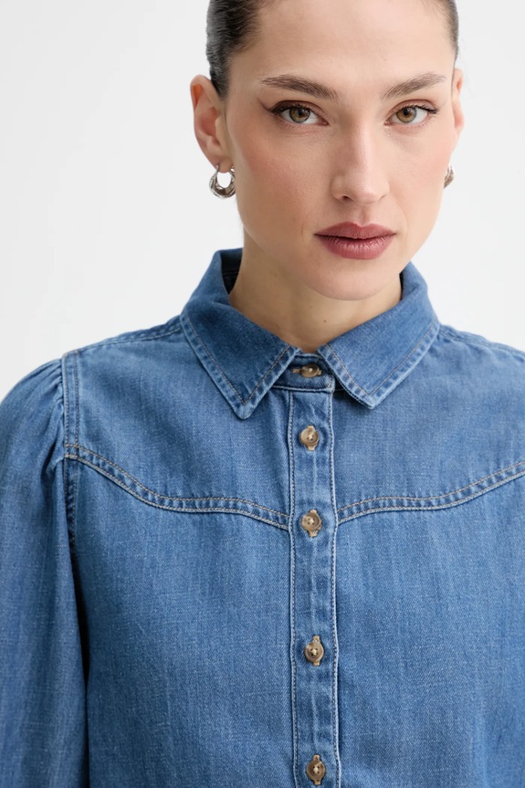 Levi's koszula jeansowa JOURNEY WESTERN niebieski 003P4