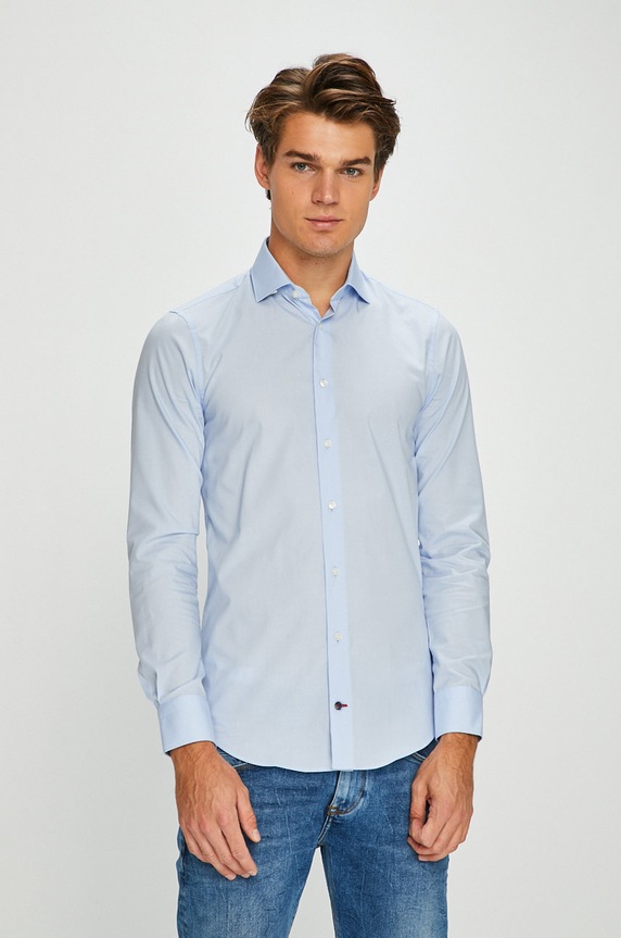 Tommy Hilfiger Tailored - Koszula z elastanem niebieski TT0TT01936