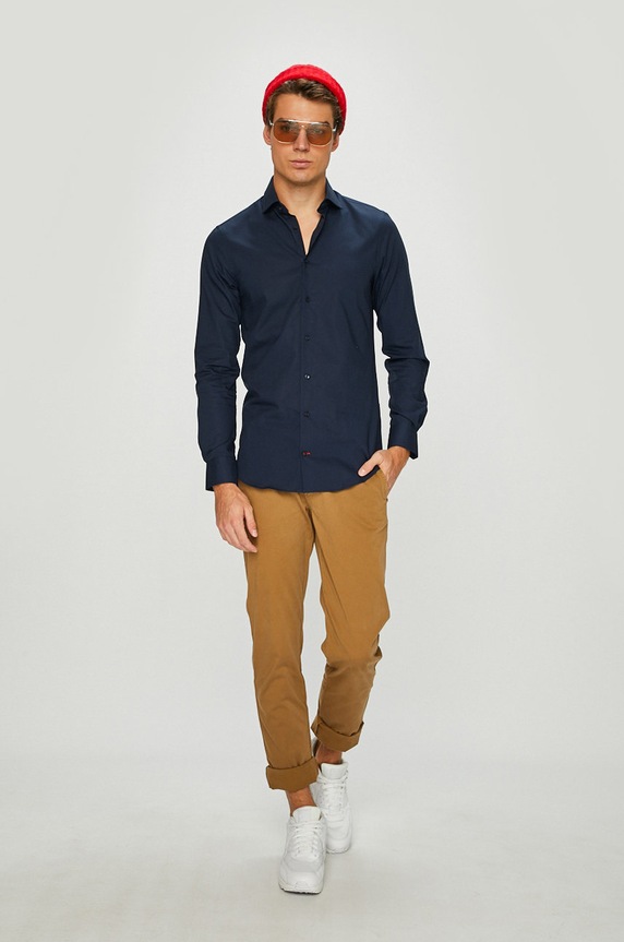 Odzież Tommy Hilfiger Tailored - Koszula TT0TT01936 granatowy