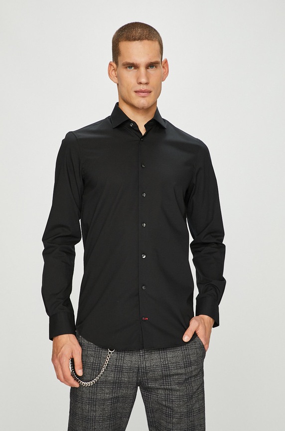 Tommy Hilfiger Tailored - Košile slim černá TT0TT01936