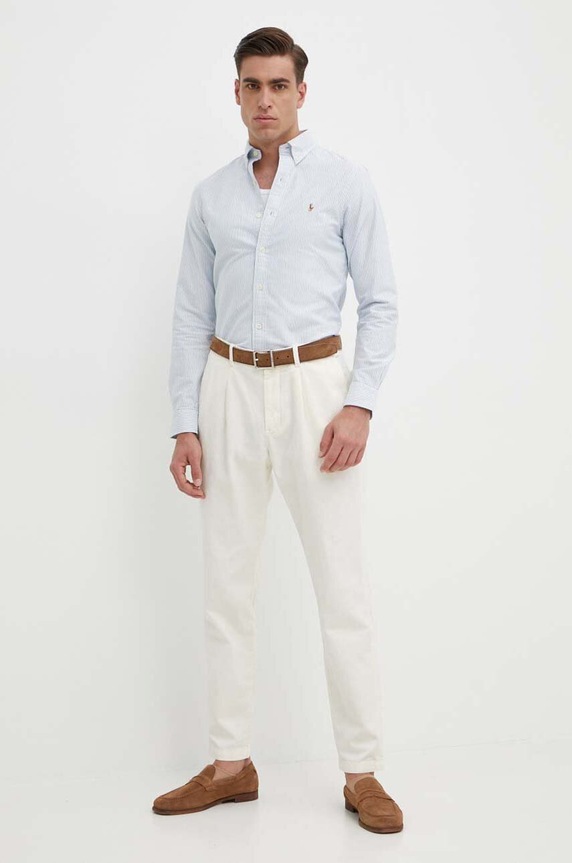 Abbigliamento Polo Ralph Lauren camicia 710549084009 blu