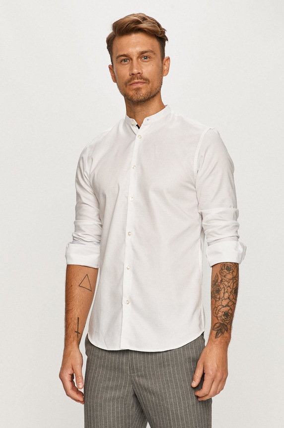 Selected Homme - Koszula bawełna biały 16075810