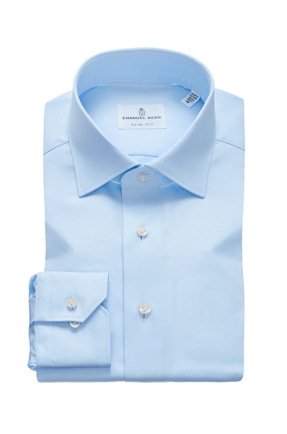Emanuel Berg - Koszula bawełna niebieski SF.MCR37.2.1736